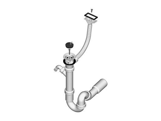 SIFON ENOJNI S PRK.ZA PS IN KVADR.PRELIVOM LIV 196760