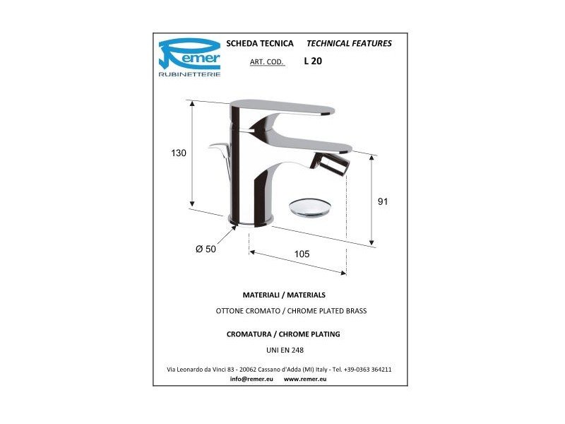 ARMATURA ZA BIDE CLASS LINE