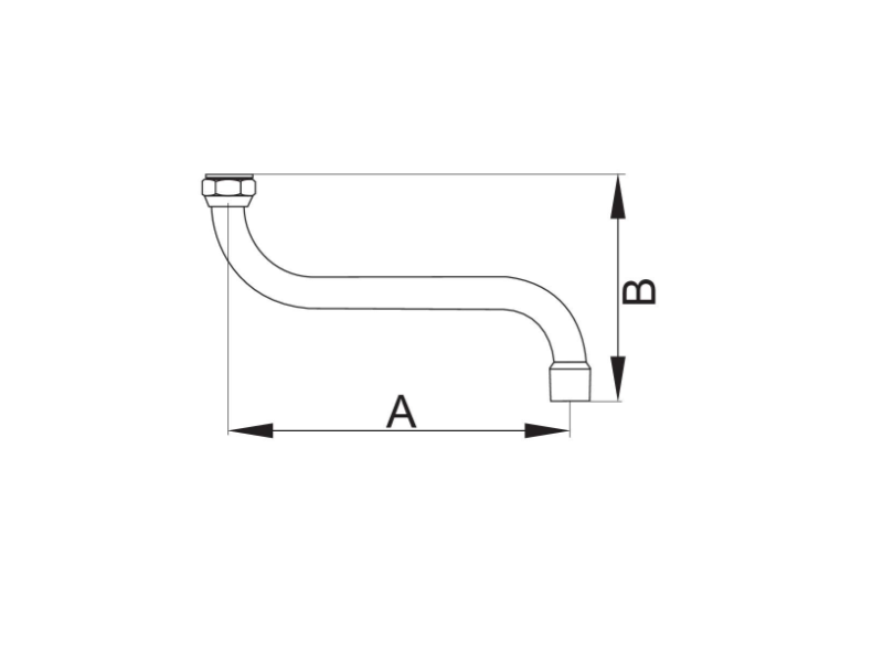 IZLIV ZA PIPO S 3/4 330mm