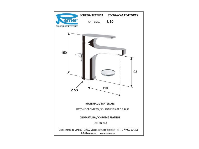 ARMATURA ZA UMIVALNIK CLASS LINE