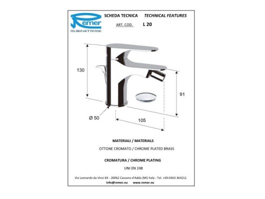 ARMATURA ZA BIDE CLASS LINE