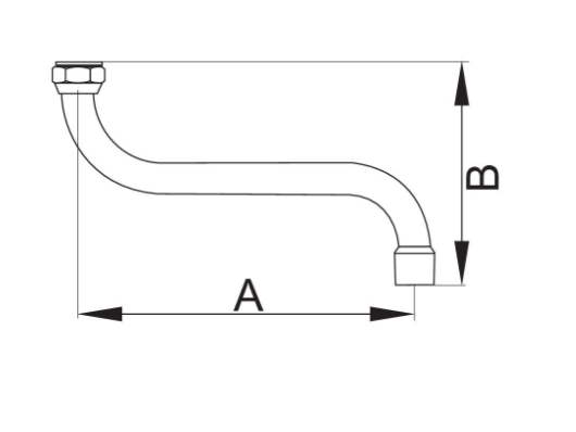 IZLIV ZA PIPO S 3/4 330mm