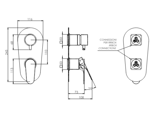CLASS LINE PODOMETNA MEŠALNA ARMATURA