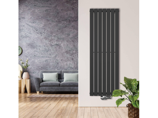 ARES VERTIKALNI DESIGN RADIATOR ANTRACIT DVOJNI SREDINSKI PRIKLOP 455X1200