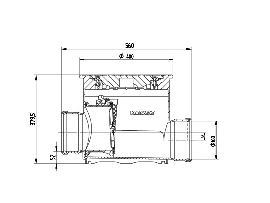 REVIZIJSKI JAŠEK Z PROTIPOVRATNO LOPUTO 400/160