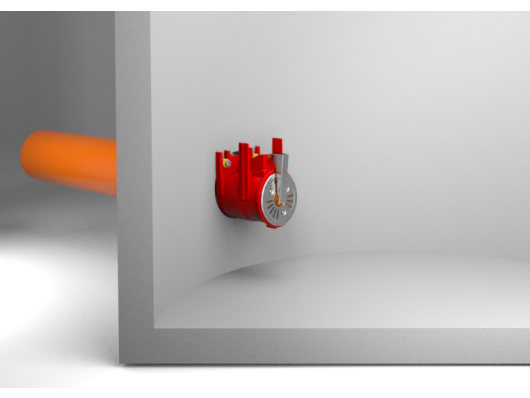 UNIVERZALNA PROTIPOVRATNA LOPUTA 200 ZA VGRADNJO V BETONSKE CEVI