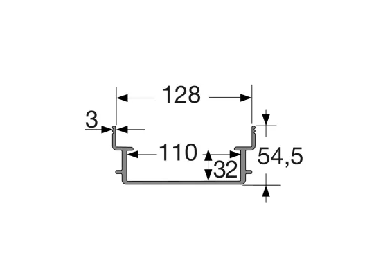 KANALETA CAB131A ŠIRINE 13cm, VIŠINE 5,5cm in DOLŽINE 1M