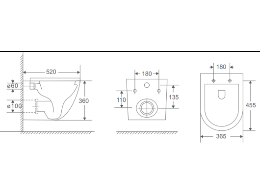 WC ŠKOLJKA VISEČA AGAT Z WC DESKO