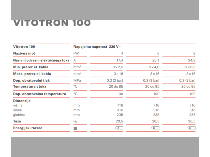 Vitotron 100 VMN3-08,4-8kw komb.vrem.reg