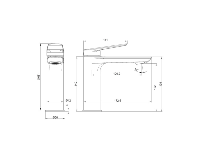 ARMATURA VIGANTE VECTOR ZA UMIVALNIK GUN GREY