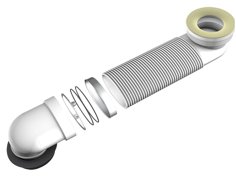 Gibljiva cev za toaletno školjko