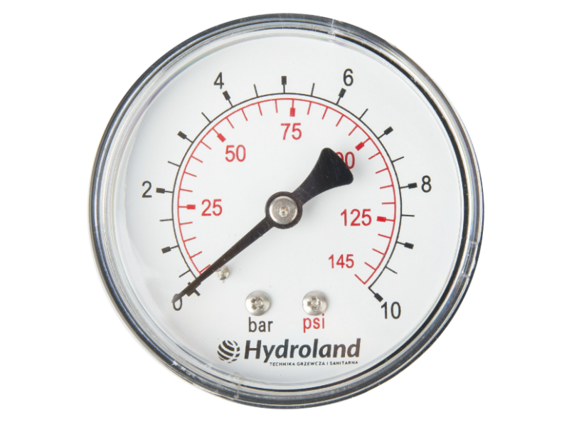 MANOMETER AKSIALNI 63mm 1/4'' 0-10BAR