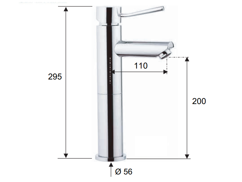 ARMATURA ZA UMIVALNIK MINIMAL VISOKA