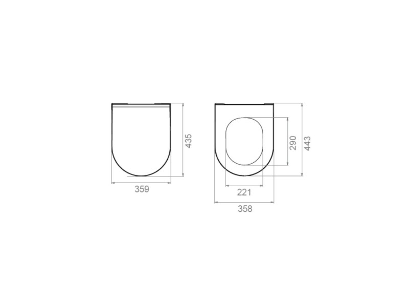 WC DESKA CeraStyle CITY BELLA SLIM 