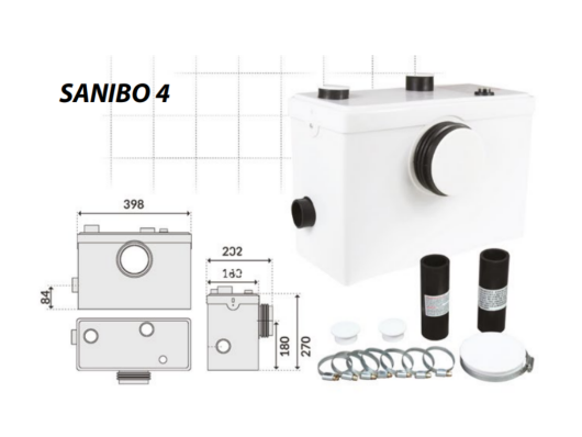 AVTOMATSKA WC ČRPALKA SANIBO 4