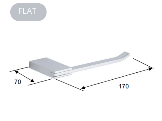 FLAT DRŽALO ZA TOALETNI PAPIR