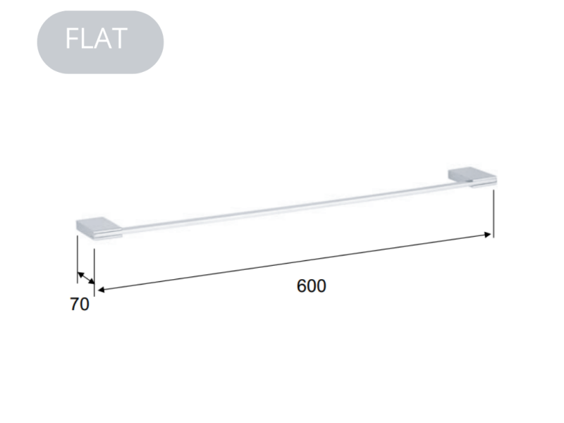 FLAT DRŽALO ZA BRISAČO 60cm