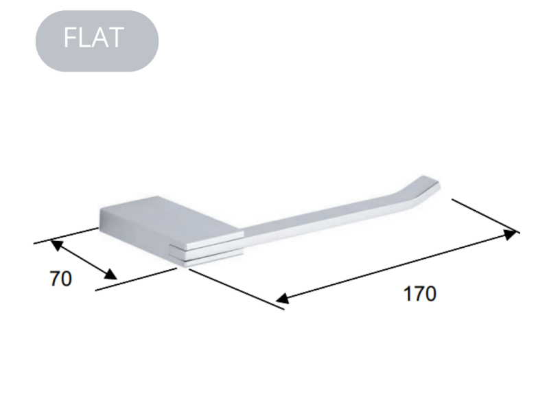 FLAT DRŽALO ZA TOALETNI PAPIR