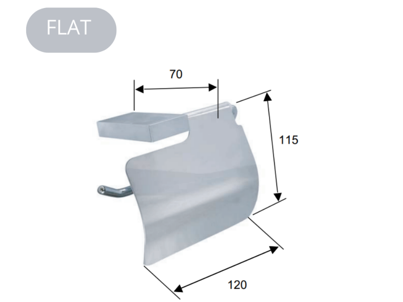 FLAT DRŽALO ZA TOALETNI PAPIR